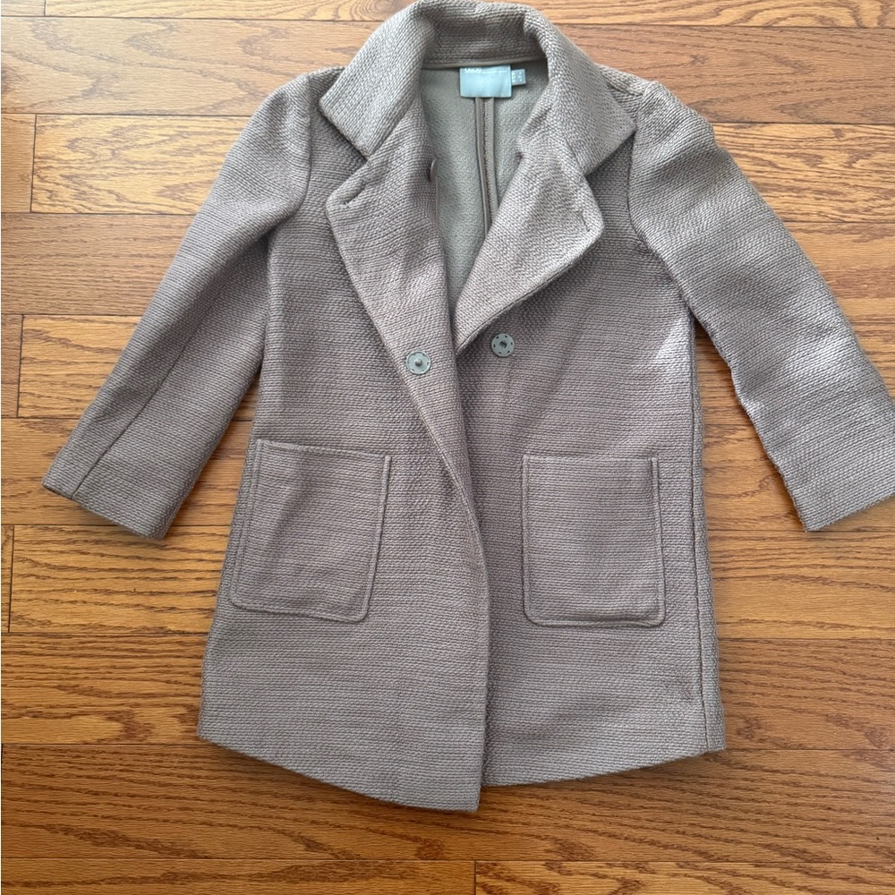 Stylish Gray Double-Breasted Coat